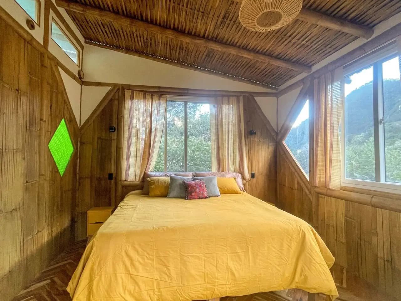 Luxury Bamboo Cabin · King Bed · Ground Floor