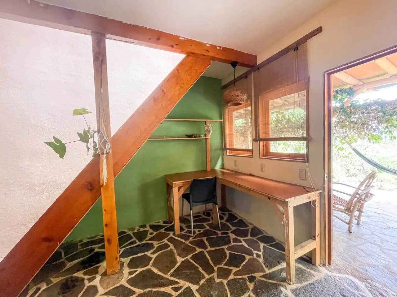 Eco casita in permaculture farm with valley view