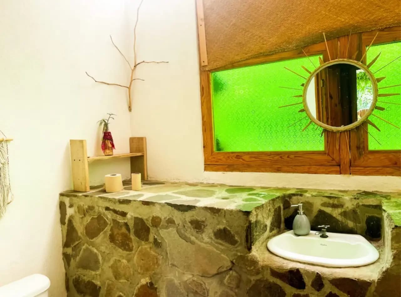 Dormitorio en granja · 8 camas individuales · Baño compartido 7