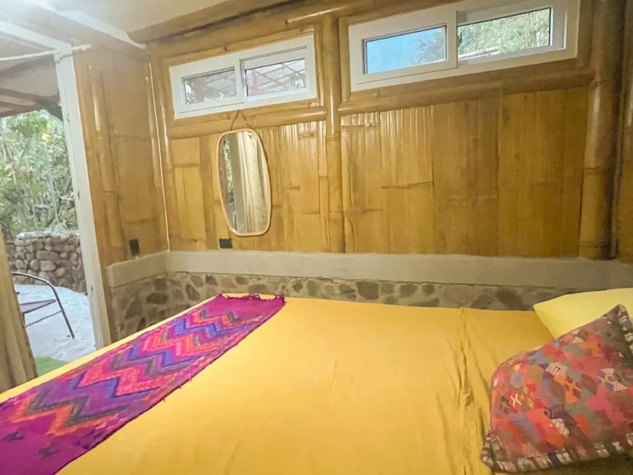 Cabaña de bambú de lujo · Cama tamaño queen · Planta baja 15