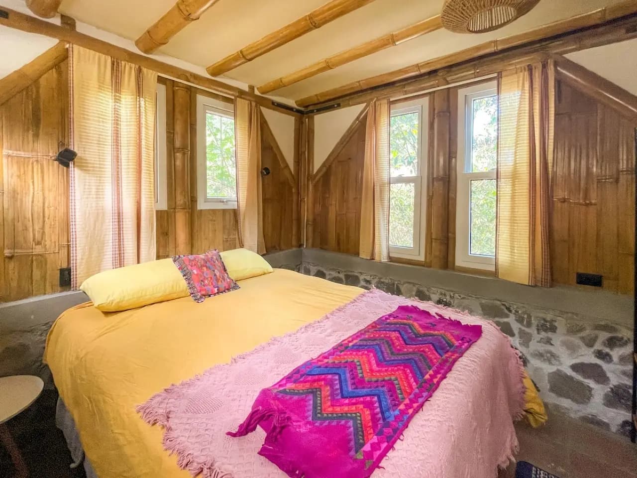 Cabaña de bambú de lujo · Cama tamaño queen · Planta baja 17